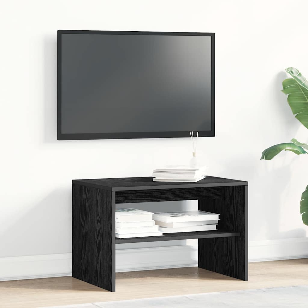 vidaXL TV-Schrank Schwarz Eichen-Optik 60x40x40 cm Holzwerkstoff