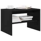 vidaXL TV-Schrank Schwarz Eichen-Optik 60x40x40 cm Holzwerkstoff
