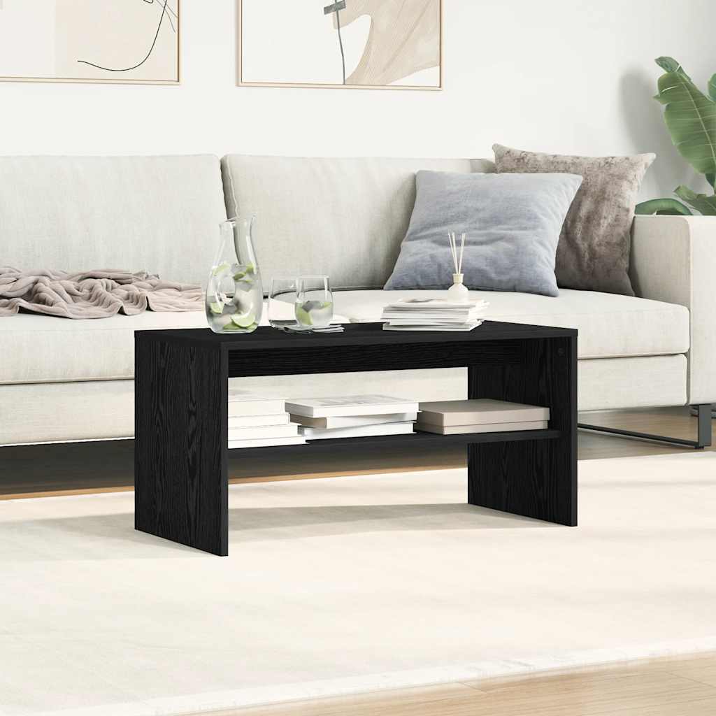 vidaXL TV-Schrank Schwarz Eiche-Optik 80x40x40 cm Holzwerkstoff