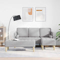 vidaXL Sofa Set 2 pcs Wolkengrau 173 x 131 x 67 cm Polyester