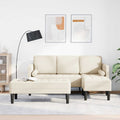 vidaXL Sofa Set mit Kissen 2 pcs Leinen Polyester