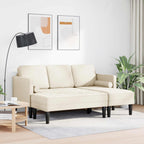 vidaXL Sofa Set mit Kissen 2 pcs Leinen Polyester