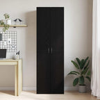 vidaXL Büroschrank Schwarz Eichen-Optik 60 x 32 x 190 cm Holzwerkstoff