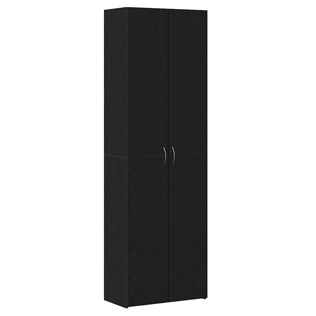 vidaXL Büroschrank Schwarz Eichen-Optik 60 x 32 x 190 cm Holzwerkstoff