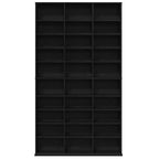 vidaXL CD Regal Schwarz Eichen-Optik 101 x 23 x 177,5 cm Holzwerkstoff