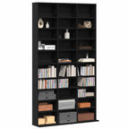 vidaXL CD Regal Schwarz Eichen-Optik 101 x 23 x 177,5 cm Holzwerkstoff