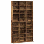 vidaXL CD Regal mit Regal Altholz 101 x 23 x 177,5 cm Holzwerkstoff