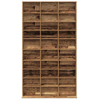 vidaXL CD Regal mit Regal Altholz 101 x 23 x 177,5 cm Holzwerkstoff