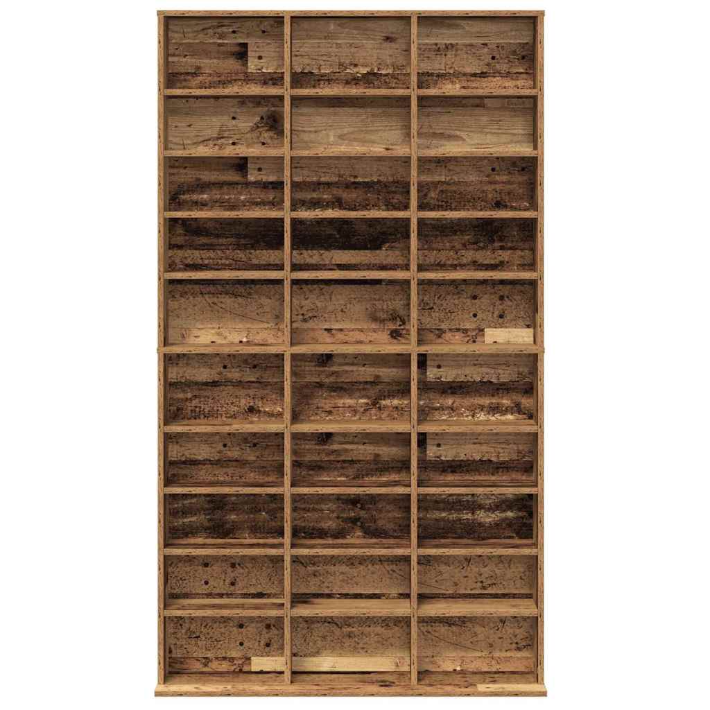 vidaXL CD Regal mit Regal Altholz 101 x 23 x 177,5 cm Holzwerkstoff