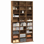 vidaXL CD Regal mit Regal Altholz 101 x 23 x 177,5 cm Holzwerkstoff