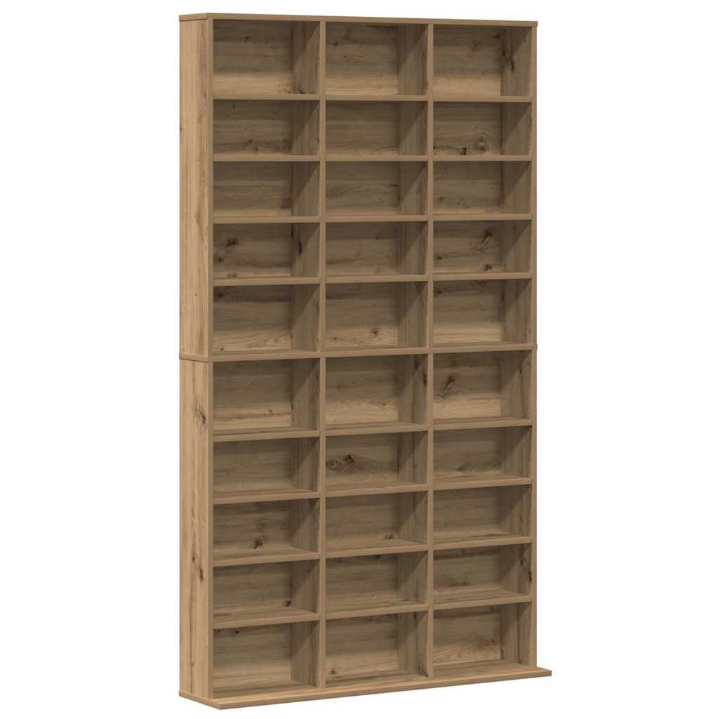 vidaXL CD Regal Artisan-Eiche 101 x 23 x 177,5 cm Holzwerkstoff
