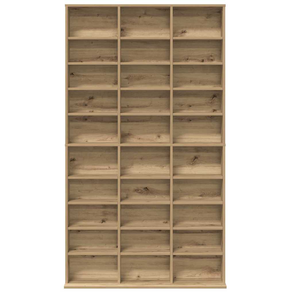 vidaXL CD Regal Artisan-Eiche 101 x 23 x 177,5 cm Holzwerkstoff
