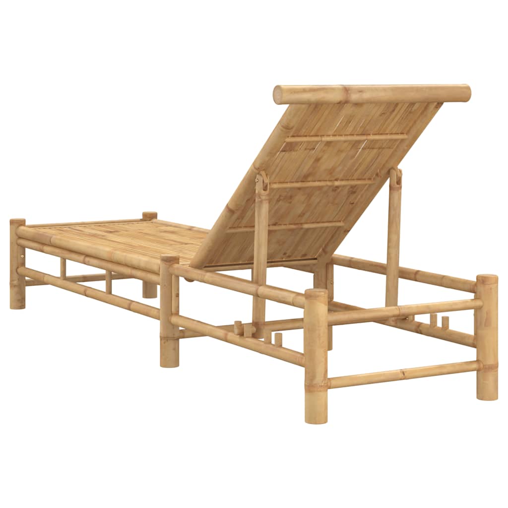vidaXL Sonnenliege 55x199x30 cm Bambus