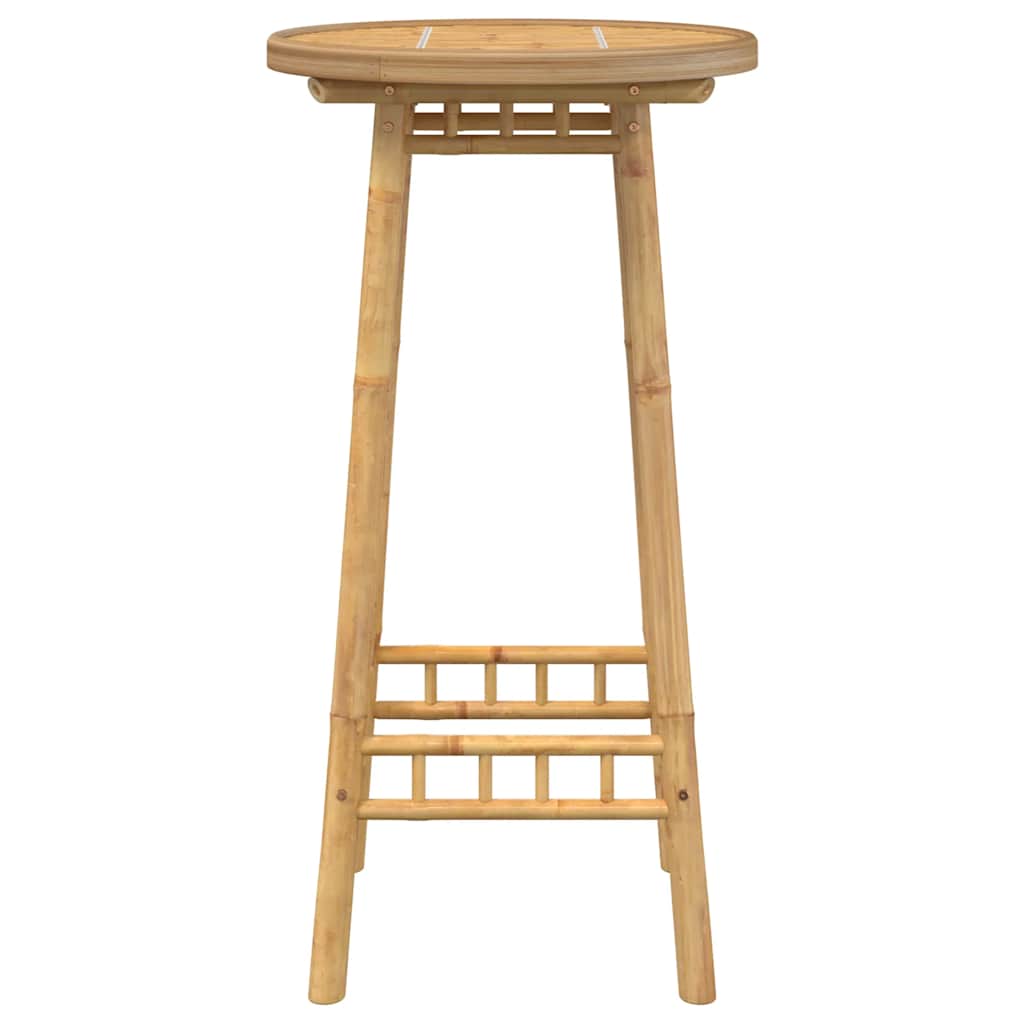 vidaXL Garten-Bartisch Rund Ø55x100 cm Bambus