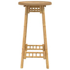 vidaXL Garten-Bartisch Rund Ø55x100 cm Bambus