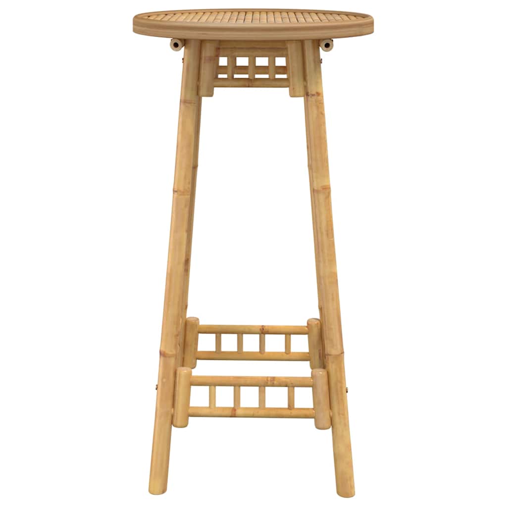 vidaXL Garten-Bartisch Rund Ø55x100 cm Bambus