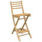 vidaXL 3-tlg. Outdoor-Bar-Set Klappbar Bambus