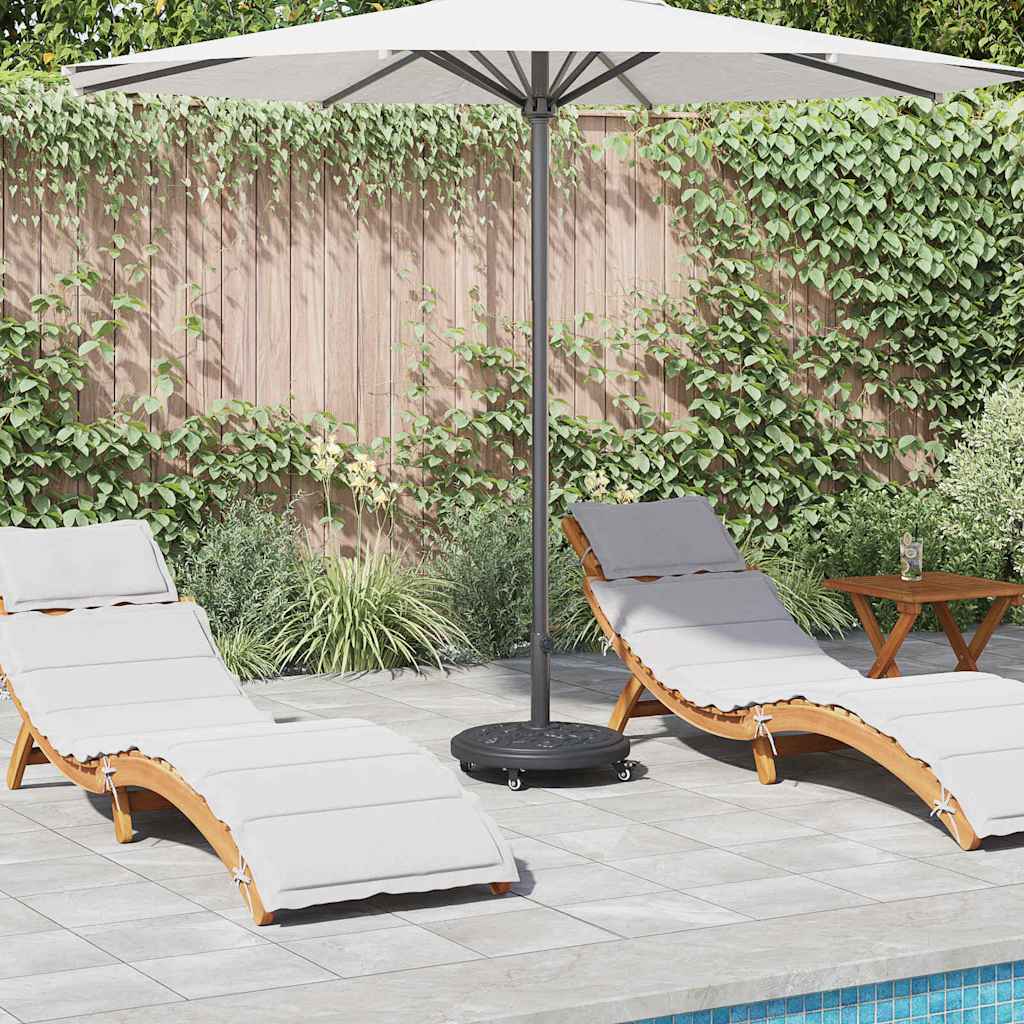 vidaXL Sonnenschirmständer Art Deco Schwarz Ø 45 x 39,5 cm Eisen