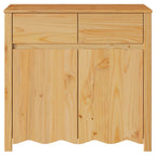 vidaXL Sideboard Drammen Eiche 79 x 43 x 75,5 cm Massivholz Kiefer