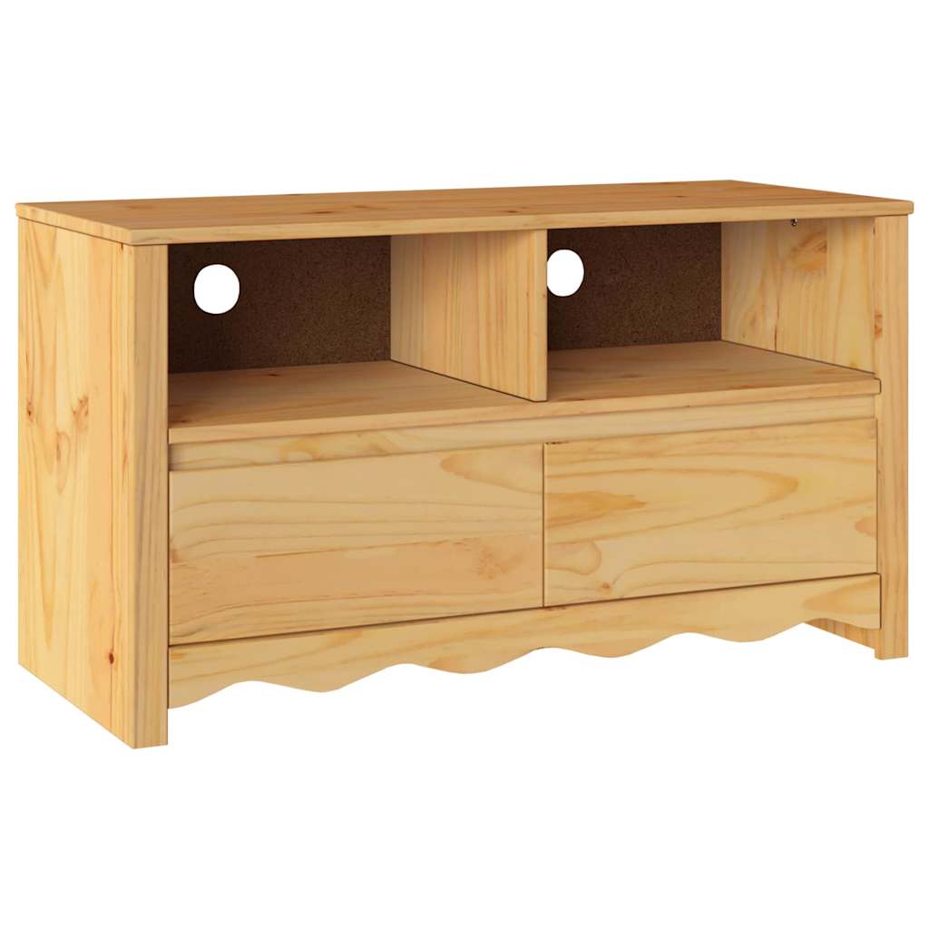vidaXL TV-Schränk Drammen Eiche 99 x 43 x 55 cm Massivholz Kiefer
