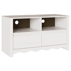 vidaXL TV-Schränk Drammen Weiß 99 x 43 x 55 cm Massivholz Kiefer