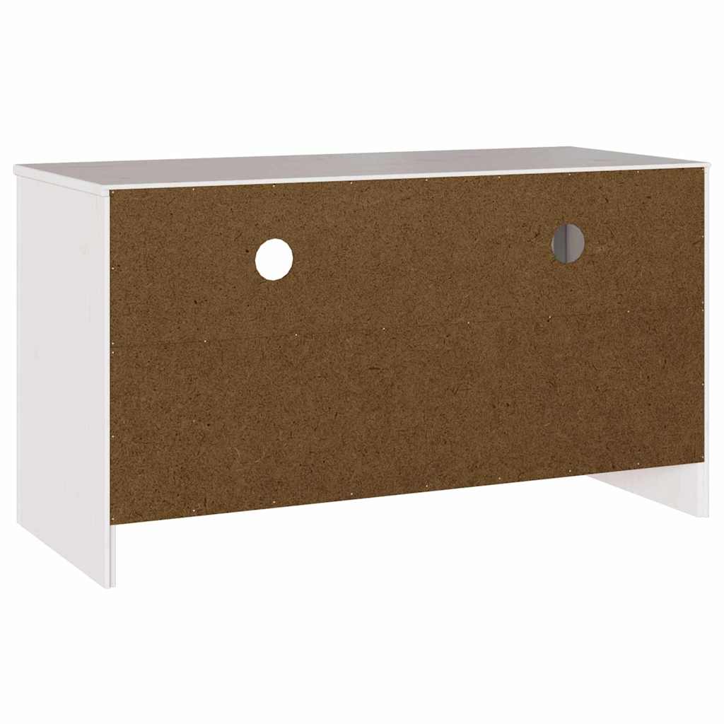 vidaXL TV-Schränk Drammen Weiß 99 x 43 x 55 cm Massivholz Kiefer