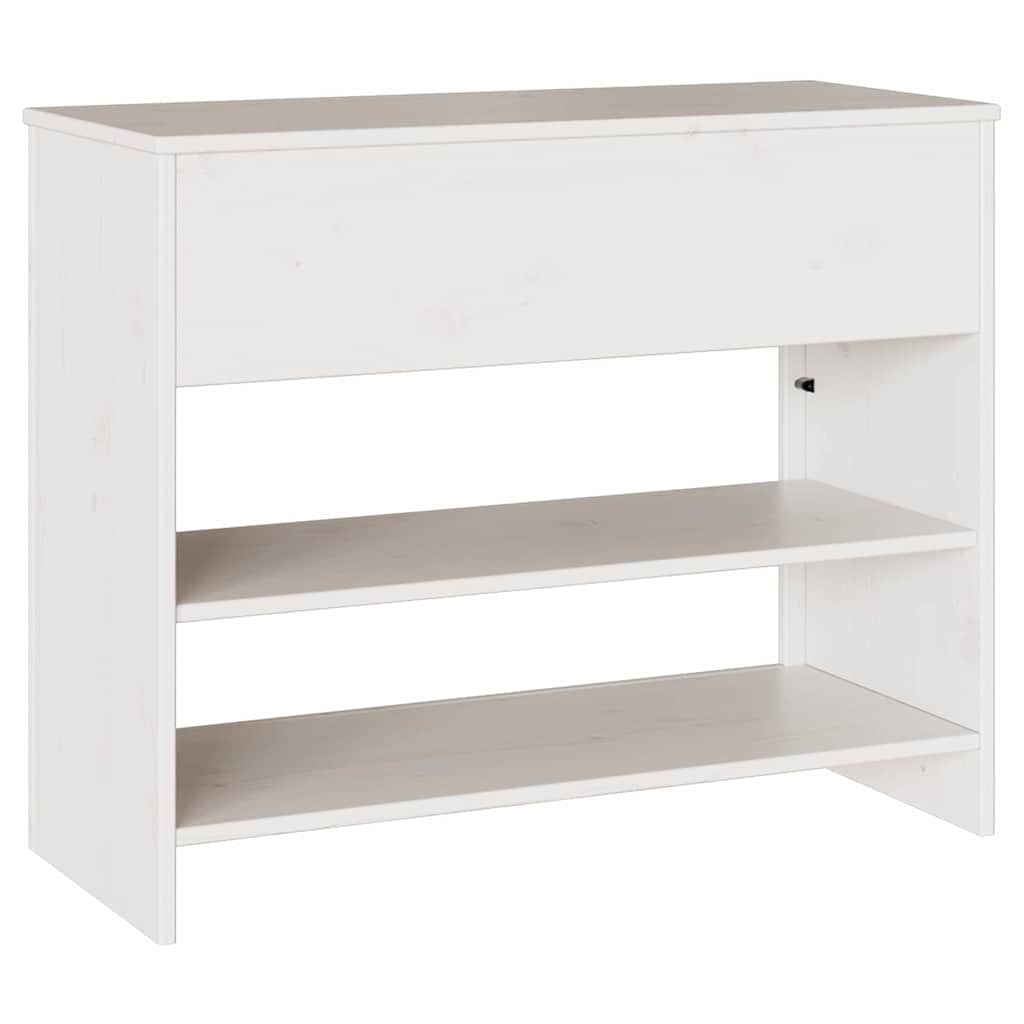 vidaXL Konsolentisch mit Schubladen Drammen Weiß 89,5 x 37 x 73 cm