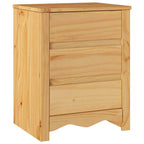 vidaXL Couchtisch Drammen Eiche 45 x 35 x 56 cm Massives Kiefernholz