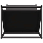 vidaXL Brennholzregal Schwarz 70x43x34,5 cm Kaltgewalzter Stahl