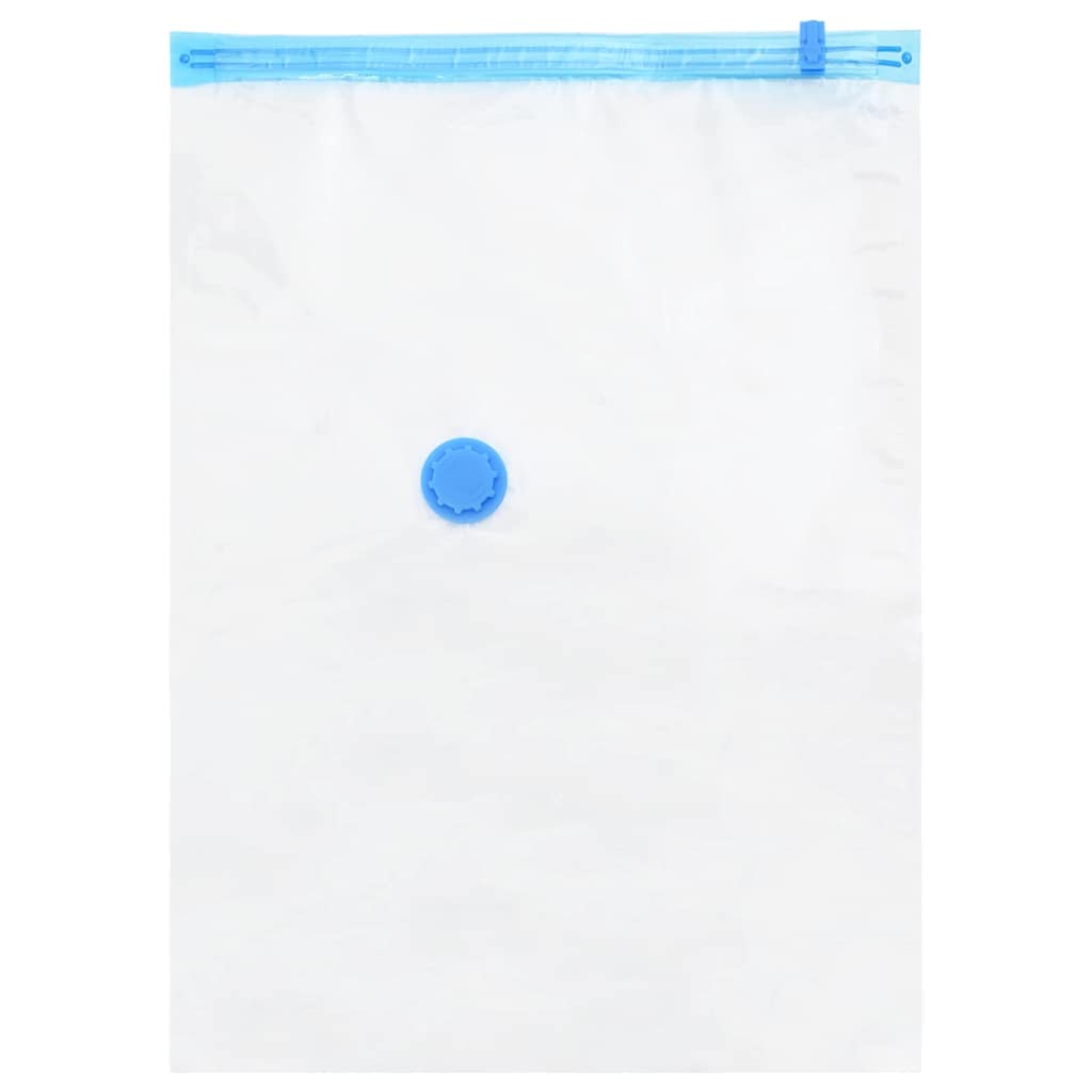 vidaXL Aufbewahrungstaschen 5 pcs Transparent und Blau 70 x 50 cm