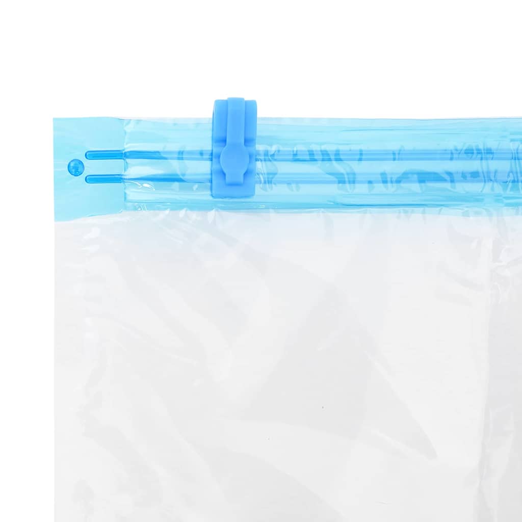 vidaXL Aufbewahrungstaschen 10 pcs Transparent und Blau 70 x 50 cm