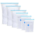 vidaXL Aufbewahrungstaschen 10 pcs Transparent und Blau 70 x 50 cm