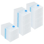 vidaXL Aufbewahrungstaschen 50 pcs Transparent und Blau 70 x 50 cm