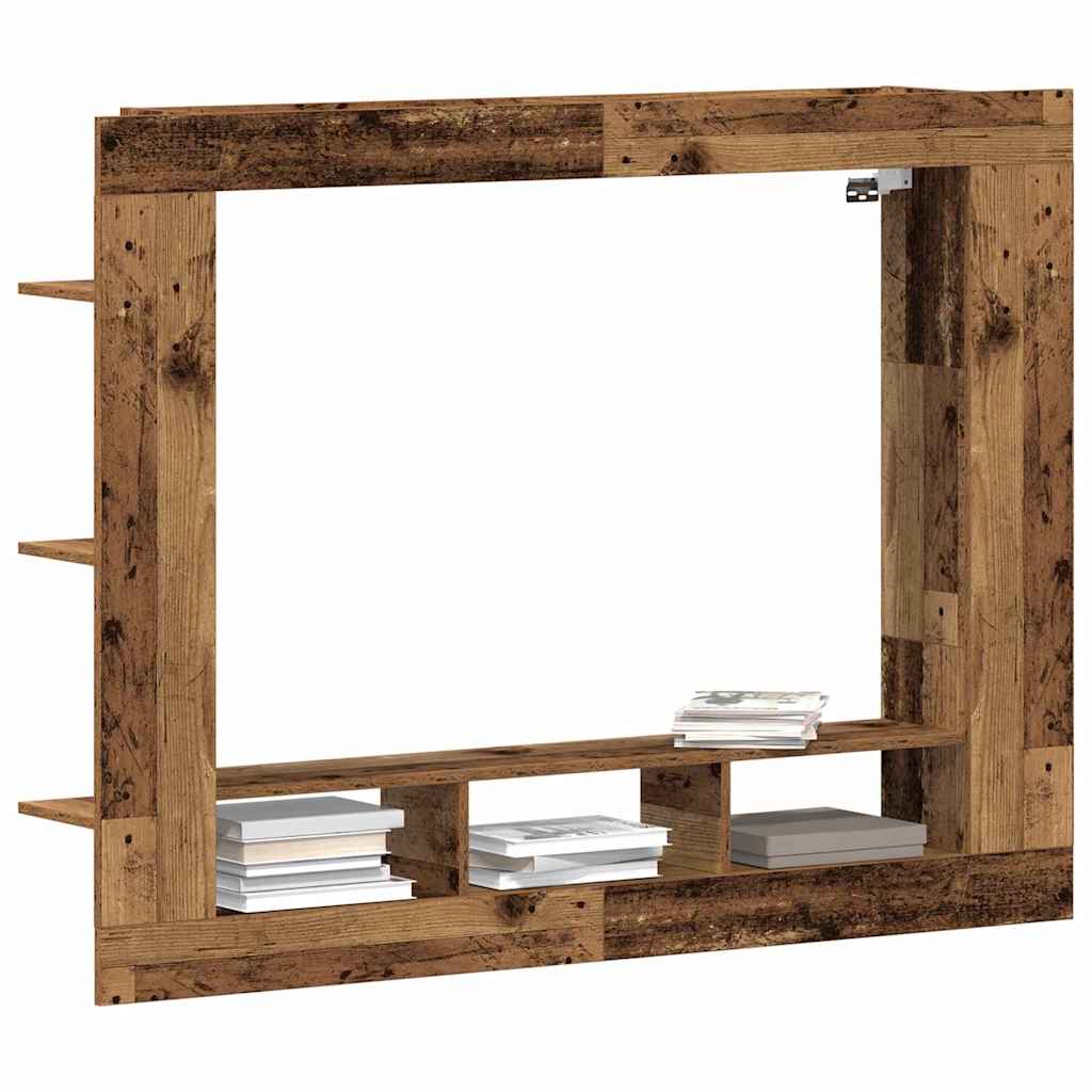 vidaXL TV-Schränk Wandmontiert Altholz 152 x 22 x 113 cm Holzwerkstoff