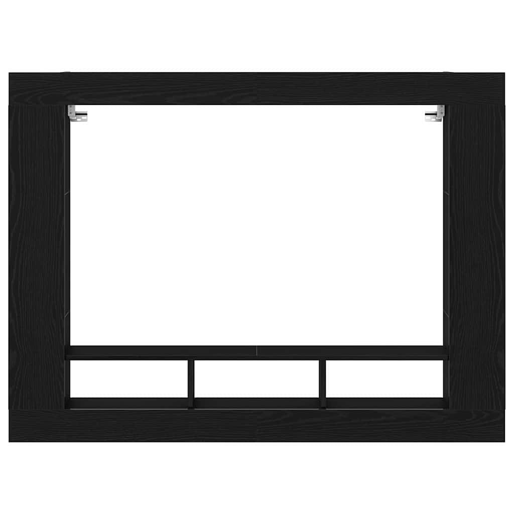 vidaXL TV-Schränk Schwarz Eichen-Optik 152 x 22 x 113 cm Holzwerkstoff