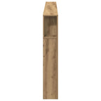 vidaXL Kopfteil Schrank mit Regal Artisan-Eiche 220 x 18,5 x 102,5 cm