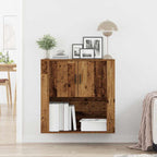 vidaXL Wandschrank mit Regal Altholz 80 x 33 x 80 cm Holzwerkstoff