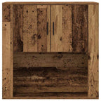 vidaXL Wandschrank mit Regal Altholz 80 x 33 x 80 cm Holzwerkstoff