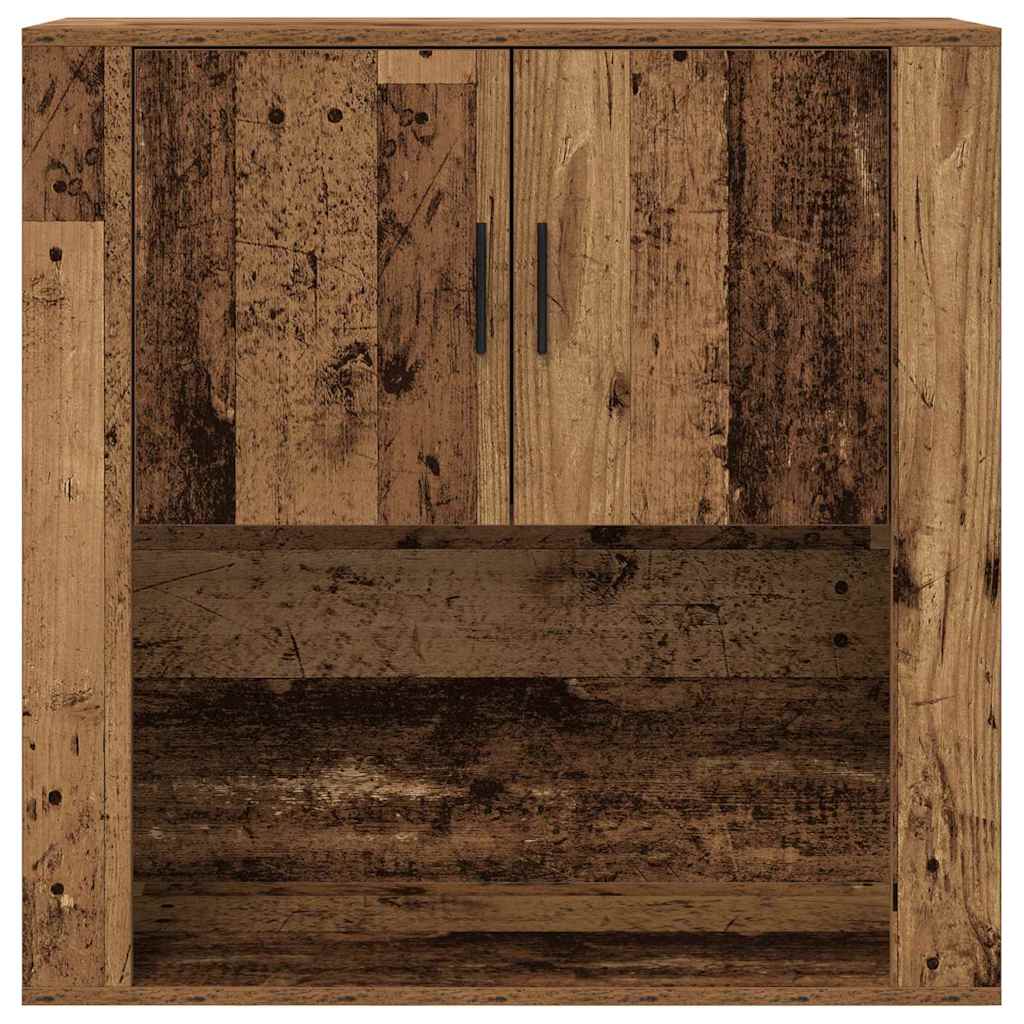 vidaXL Wandschrank mit Regal Altholz 80 x 33 x 80 cm Holzwerkstoff