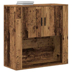 vidaXL Wandschrank mit Regal Altholz 80 x 33 x 80 cm Holzwerkstoff