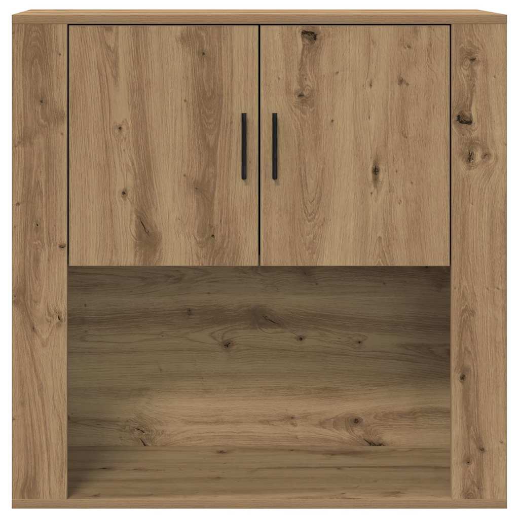 vidaXL Wandschrank mit Tür Artisan-Eiche 80 x 33 x 80 cm Holzwerkstoff