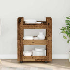 vidaXL Küchentrolley Eichenholz 60 x 45 x 80 cm Holzwerkstoff