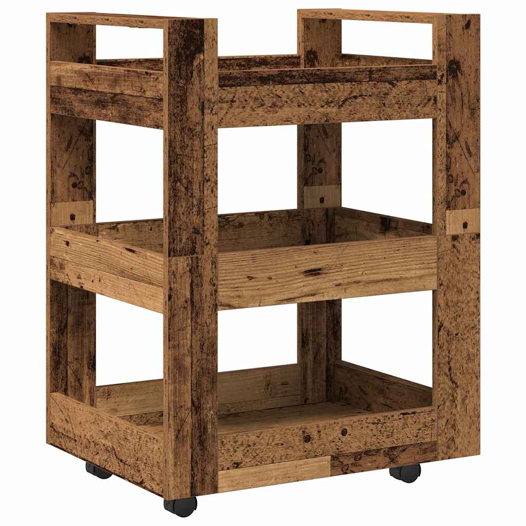 vidaXL Küchentrolley Eichenholz 60 x 45 x 80 cm Holzwerkstoff