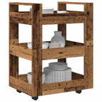vidaXL Küchentrolley Eichenholz 60 x 45 x 80 cm Holzwerkstoff