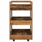 vidaXL Küchentrolley Eichenholz 60 x 45 x 80 cm Holzwerkstoff