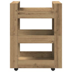 vidaXL Küchentrolley Artisan-Eiche 60 x 45 x 80 cm Holzwerkstoff