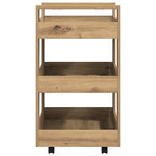 vidaXL Küchentrolley Artisan-Eiche 60 x 45 x 80 cm Holzwerkstoff