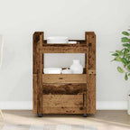 vidaXL Küchentrolley Altholz 60 x 45 x 80 cm Holzwerkstoff