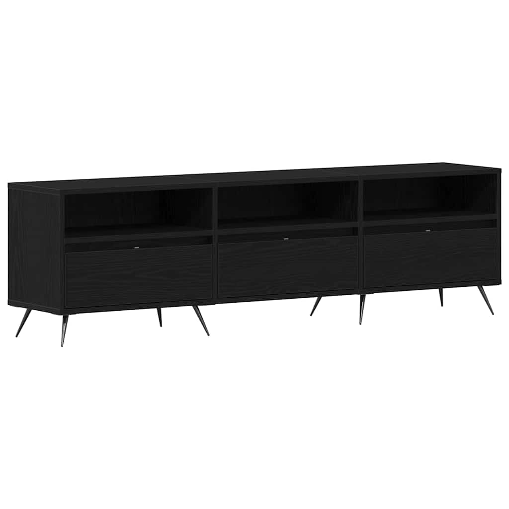vidaXL TV-Schränk Schwarz Eichen-Optik 150 x 30 x 44,5 cm