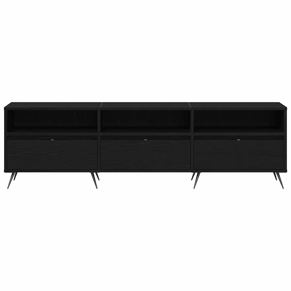 vidaXL TV-Schränk Schwarz Eichen-Optik 150 x 30 x 44,5 cm